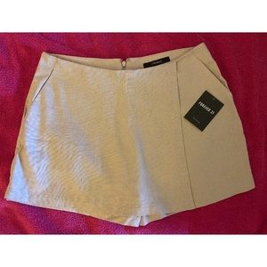 NWT Skorts - Forever21 women’s taupe “skort”